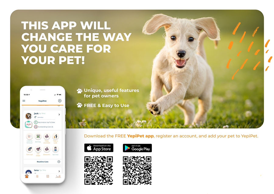 YepiPet App for Apple or Android