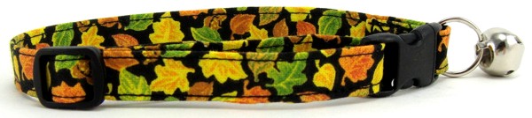 Fall Leaves Cat Collar