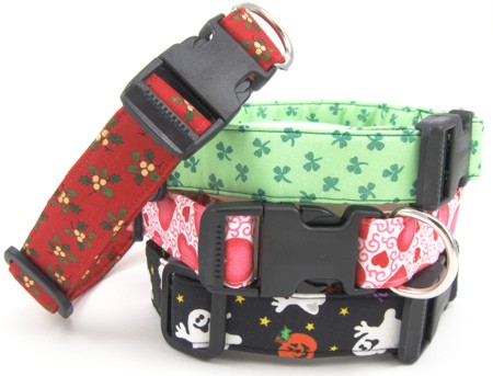 Handmade Holiday Design Dog Collars Handmade holiday design dog collars