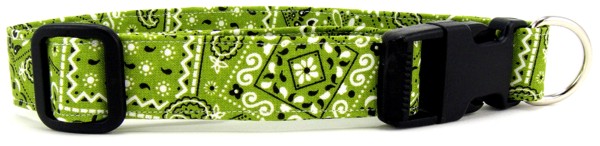 Lime Green Bandana Dog Collar