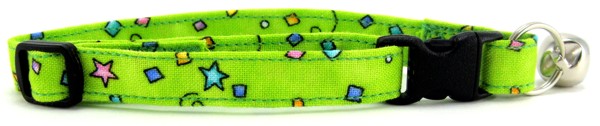 Lime Green Celebration Cat Collar