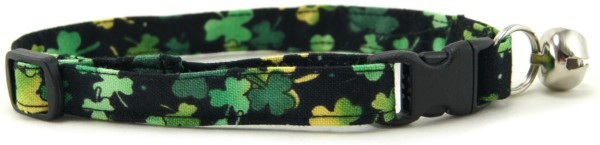 Lucky Irish Shamrocks Cat Collar