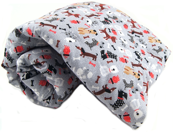 Grey Tossed Pups Pet Blanket Grey Tossed Pups Pet Blanket