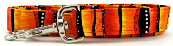 Red Hot Stripes Dog Leash