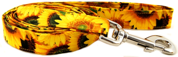 Sunny Sunflowers Dog Leash