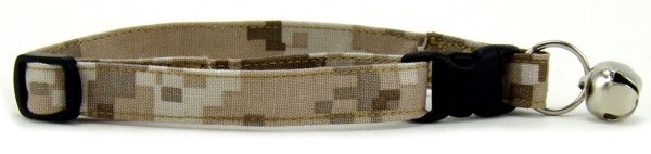 Tan Digital Camo Cat Collar