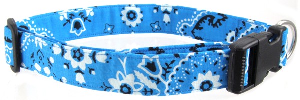 Teal Bandana Dog Collar