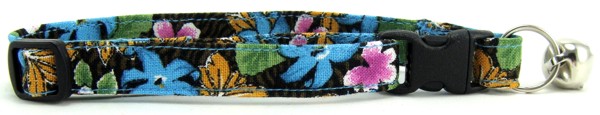 Tropical Flowers Cat Collar